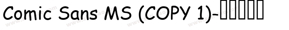 Comic Sans MS (COPY 1)字体转换